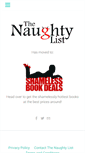 Mobile Screenshot of naughtylistbooks.com
